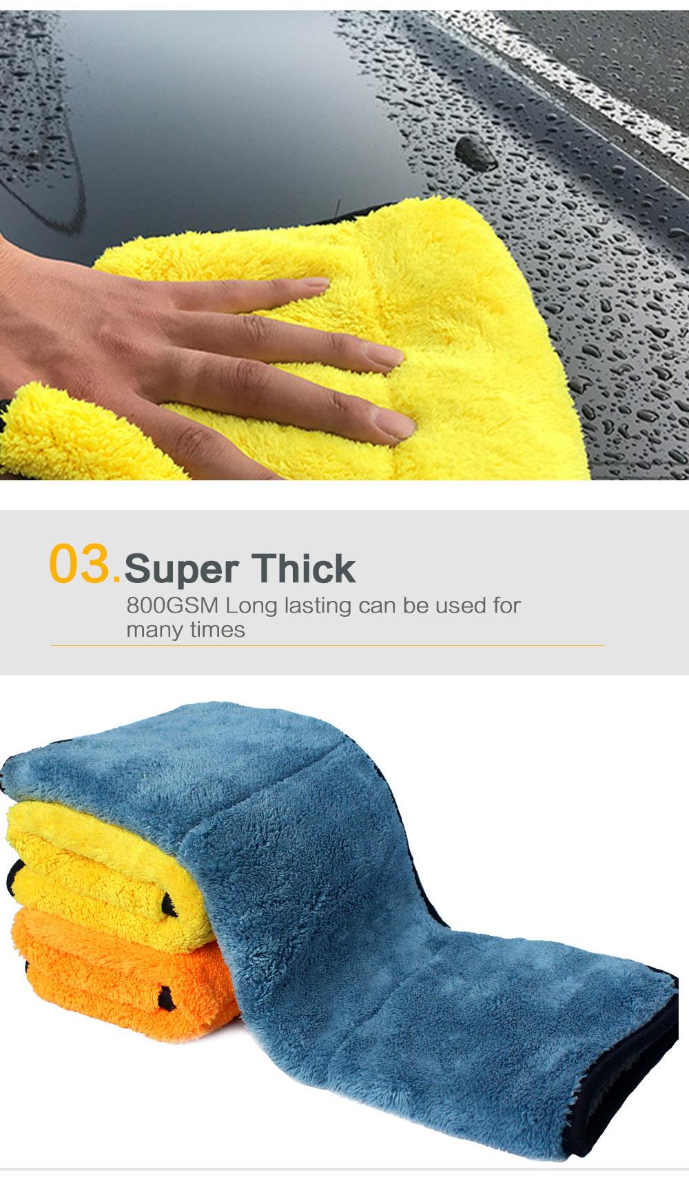 Ultra Fine Quick Drying Microfiber Cleaning Cloth Car Wash Towels 38X45