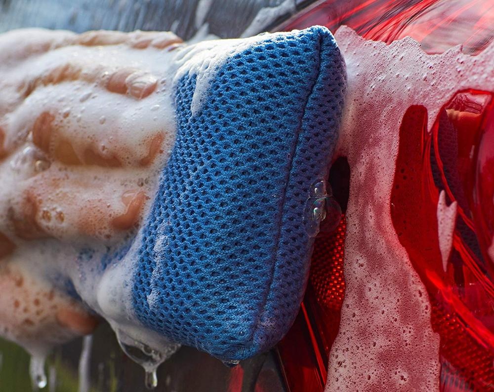 High quality polish pad clean car waxing sponge
