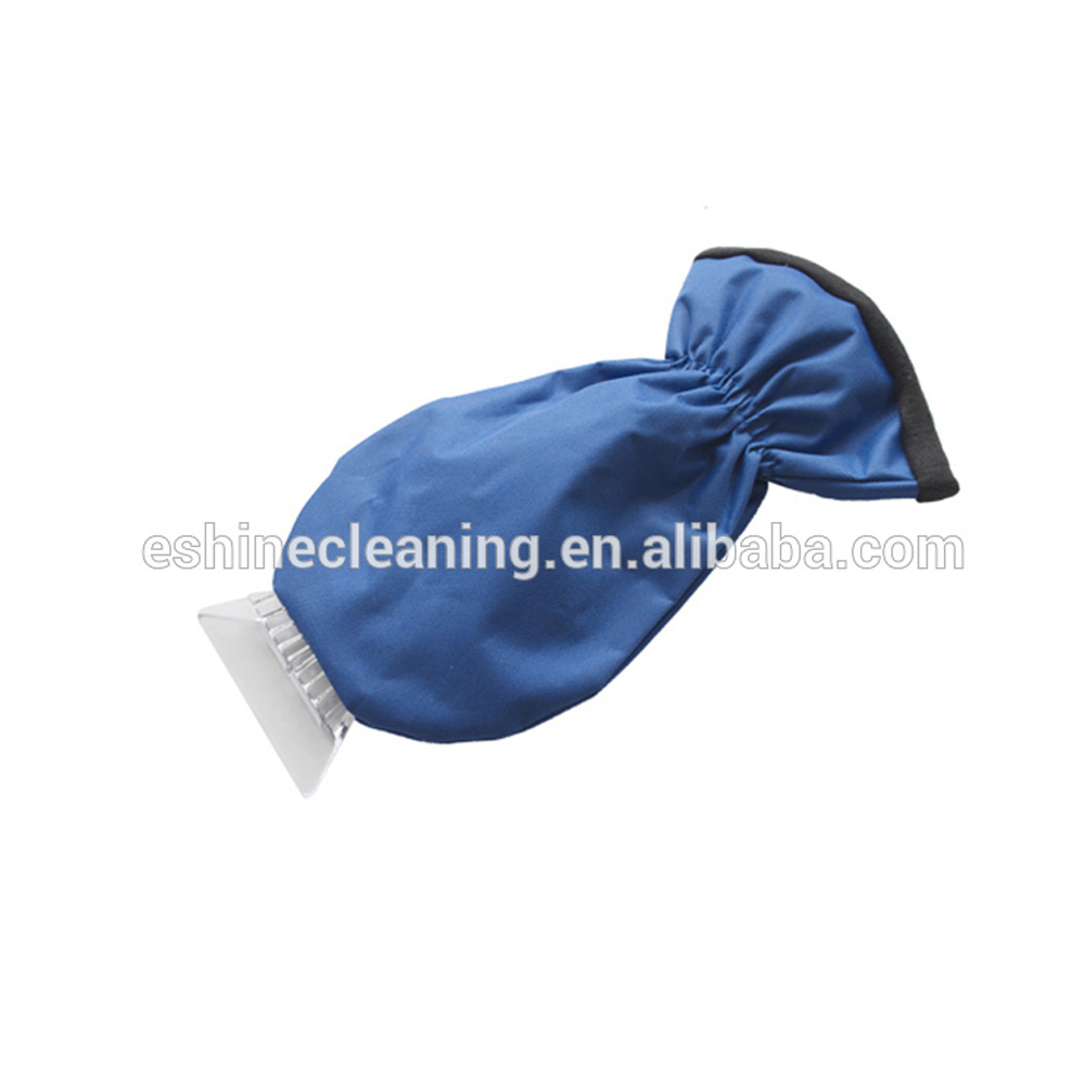 Plastic Ice Scraper Mitt for Car Cleaning