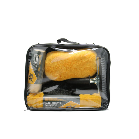 supplies microfiber car limpieza cleaning set with towel sponge brush