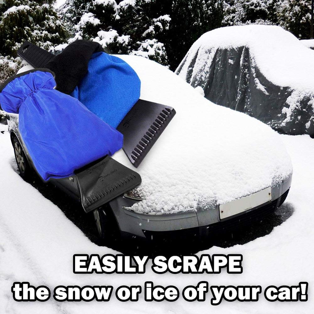 Car Vehicle Waterproof Ice Scraper Gloves