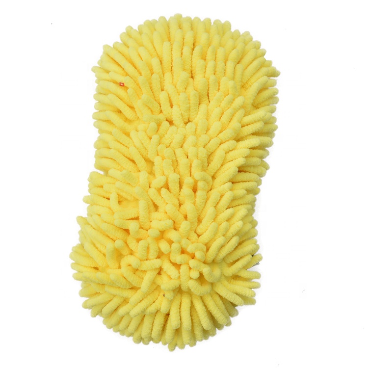 Factory custom microfiber washing chenille cleaning wholesale car sponge
