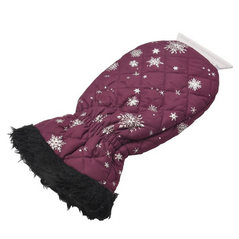 Warm Plastic Waterproof Gloves Velvet Snow Customizable Scraper Ice Scrapers With Glove For Car Cleaning