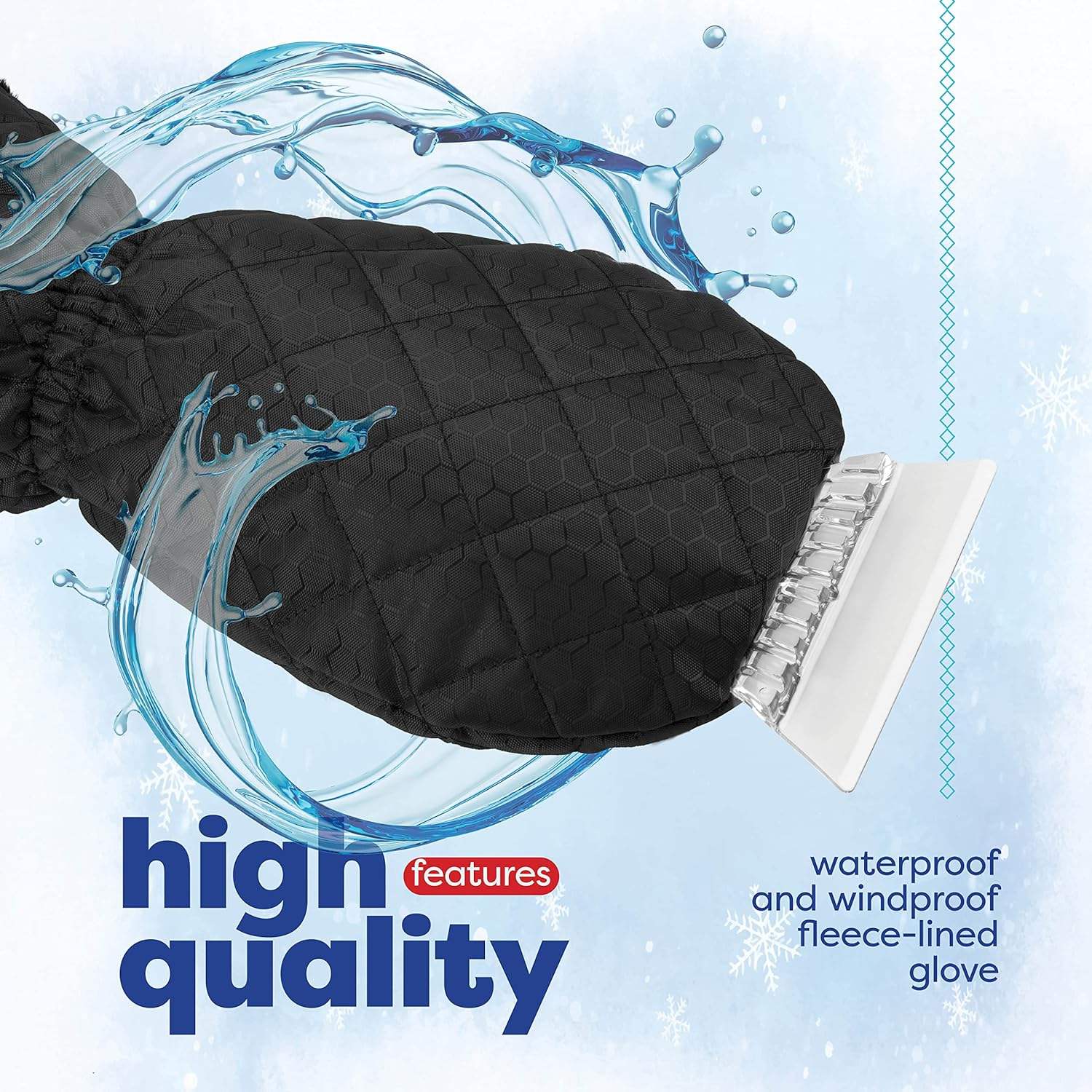 Cleaning Tool Winter Car Accessories New Cheap Price Snow Ice Scraper Mitt
