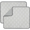 40X46CM Rectangle Striated Patterned Cloth Placemats Absorbent Microfiber Dish Drying Mat For Kitchen Table