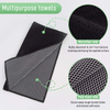 Black Microfiber Kitchen Cleaning Cloths Towels Milk Tea Shop Coffee Machine Special Rag Household Cleaning Towel