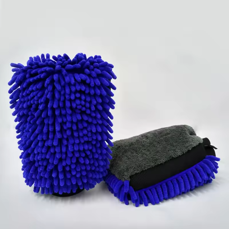 Premium Scratch-Free Microfiber Chenille Wash Mitt Cleaning Gloves Car Wash Mitt