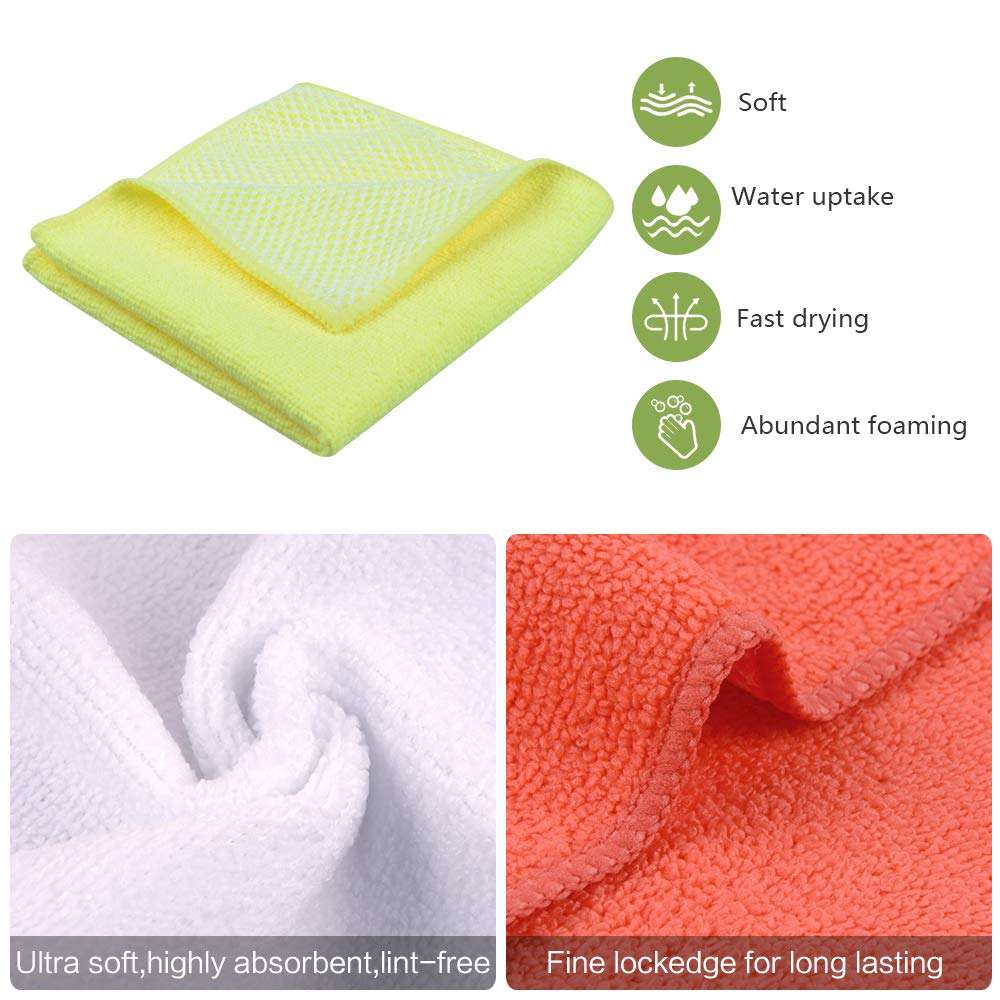Tricol microfiber mesh cleaning cloth Car Bumpers Cleaning Cloths details washing quick dry Used Clothes