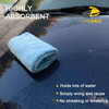 500gsm Coral Fleece Microfiber Cloth 16*16 Inches Edgeless Plush Pile Towel for Quick Dry Car Care Cleaning