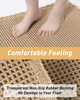 Waffle Bath Mats Super Absorbent Non Slip Bath Mats for Bathroom Floor Machine Washable Bathroom Rugs with Tassels