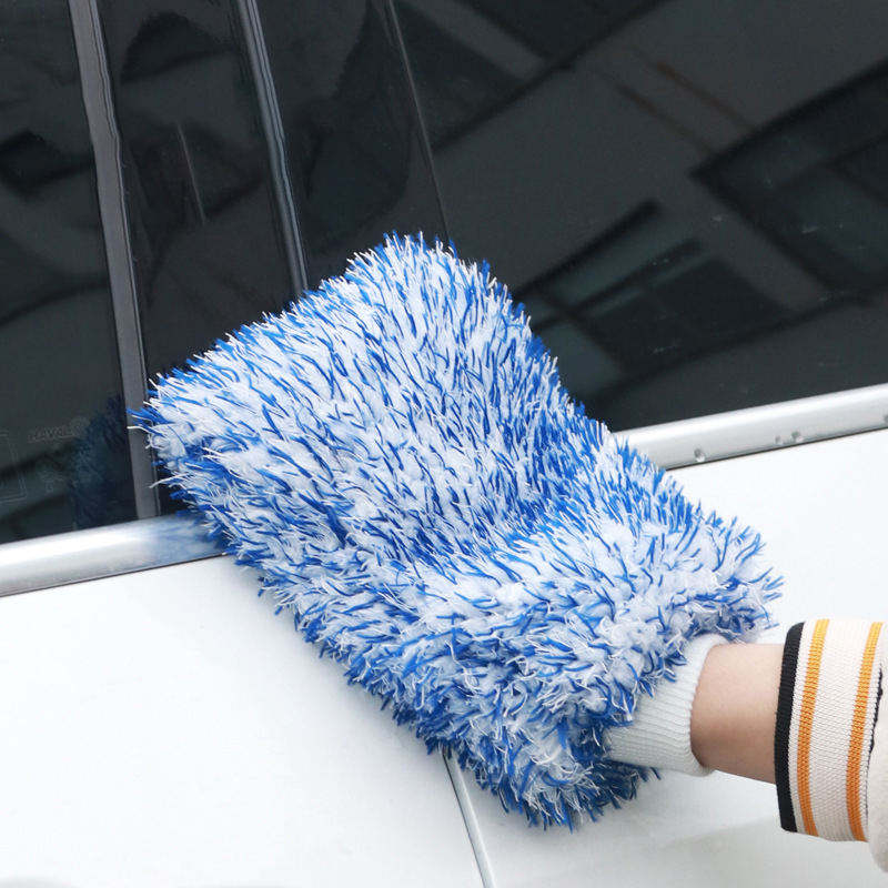 Machine Washable Microfiber Plush Cleaning Premium Scratch-Free Car Wash Mitt Car Wash Gloves