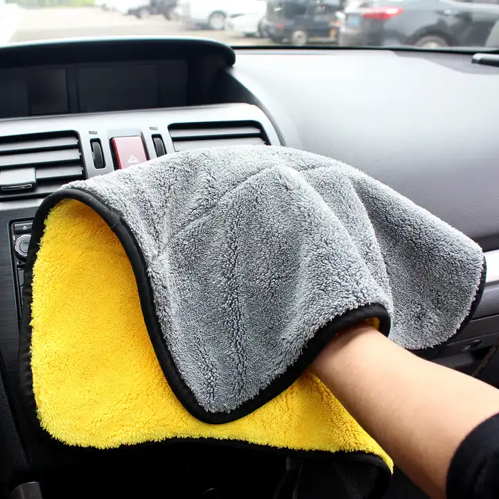 Automotive Detail Strong Absorbent Microfiber Coral Wool Non-shedding 600-1200gsm Automotive Polished Microfiber Towel