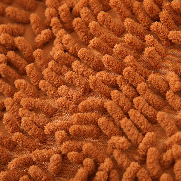 Chenille Soft Quick Dry 2-Ply Non-Slip Bathroom Mat Kitchen Rugs Thin Pile 3D Printed Washable Machine