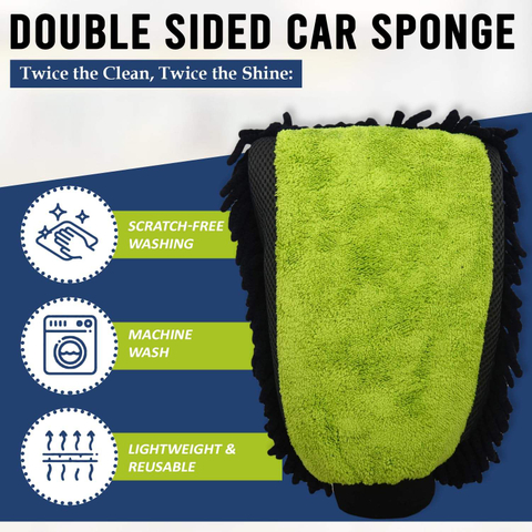 Customized Car Care Products Auto Detailing Car Wash Waterproof Gloves Noodles Microfiber Car Cleaning Glove