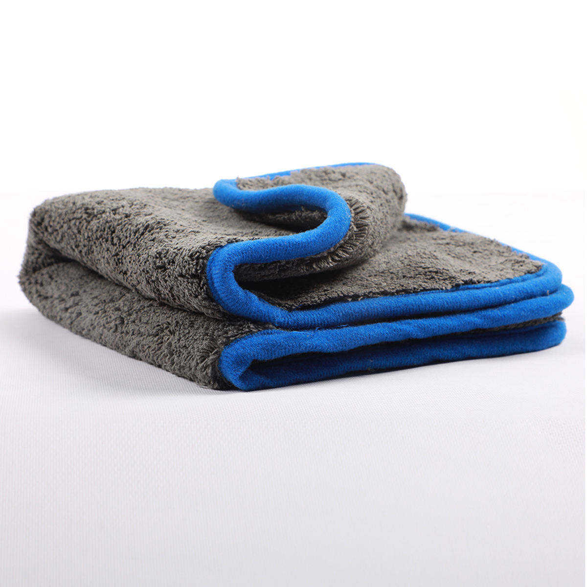 Custom Logo 1000 gsm Deluxe Dual Layer Absorbent Plush Car Wash Towel 1000gsm Microfiber Towel Car Cleaning Drying
