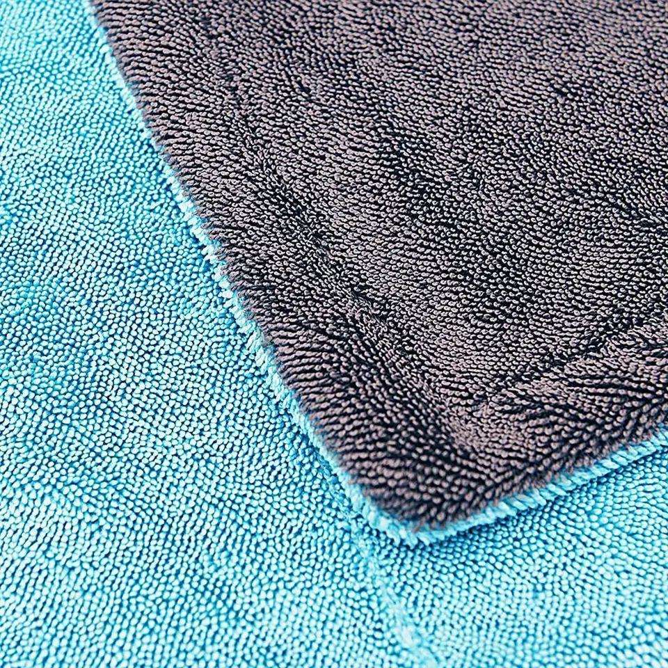 Edgeless Microfiber 1200gsm Wash Car Detailing Auto Microfiber Cleaning Twisted Loop Drying Towels