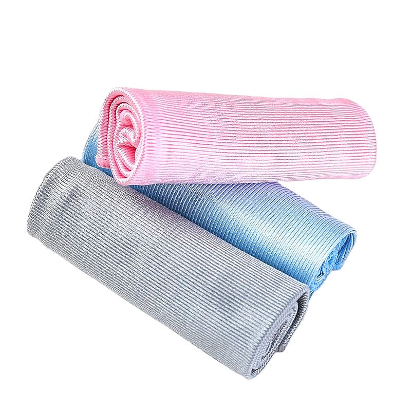 Dual Pile Edgeless Auto Detailing Microfiber Towel Microfibre Cloths Towel Pink Blue Yellow Green Red Cleaning Microfiber Cloth