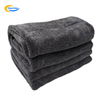 1200 Gsm Double Layer Dark Gray Quick-Dry Microfiber Car Wash Towel for Cleaning