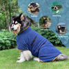 Customized Microfibre Material Fast Dog Drying Coat Dog Bath Robe Super Absorbent Dog Bathrobe Towel