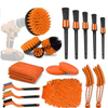 Hot Sales 26PCS Car Brush Set Auto Car Washing Drill Brush Set Car Cleaning Tools Kit