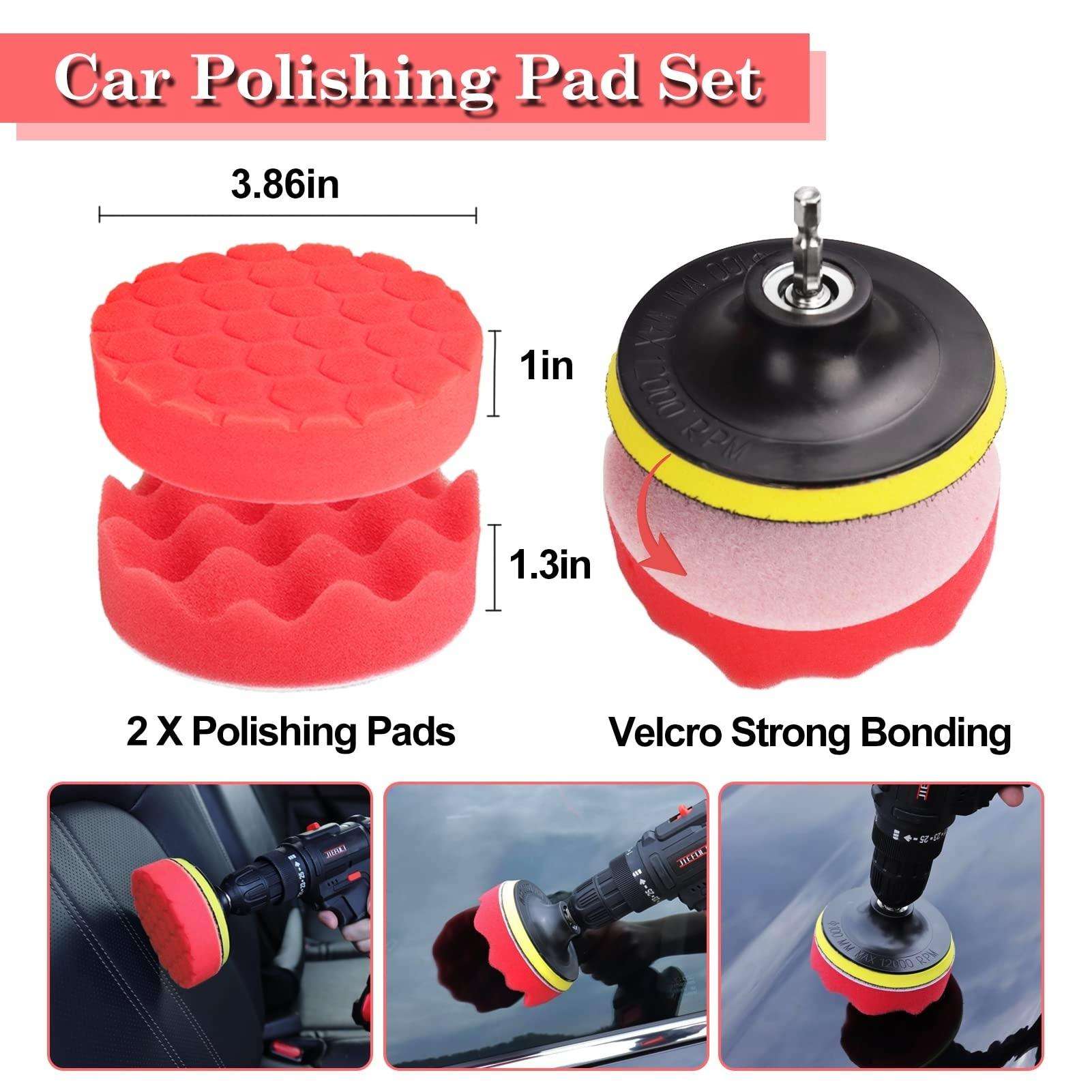 24 Pcs Car Detailing Brush Set Drill Soft Brushes Wash Kit with Cleaning Gel for Interior Exterior Wheels Dashboard