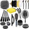 Factory Direct 23Pcs Car Detailing Brush Wash Kit Auto Detailing Cleaning Kit Engine for Wheel Clean Set