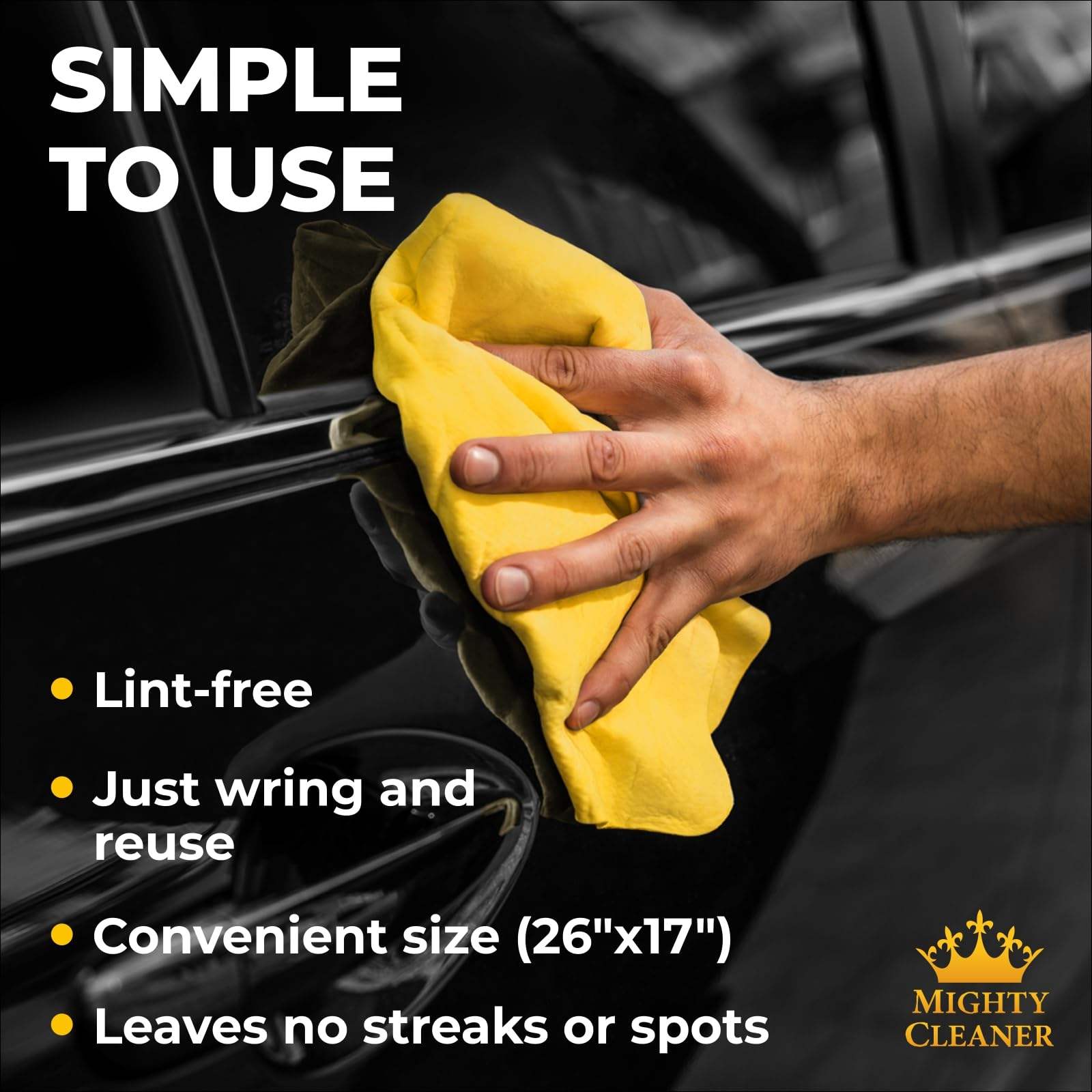 25X34 inch Car Towel PVA Synthetic Strong Water Absorption Fabric Shammy Car Wash Cleaning Pva Car Cloth Chamois Leather Cloth