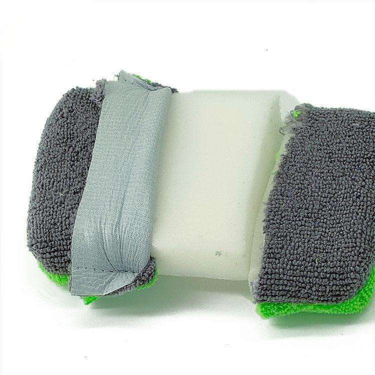 Ultra Soft Microfiber Car Wax Applicator Pad Round Waxing Sponge with Finger Pocket for Applying Wax Buffer Pad