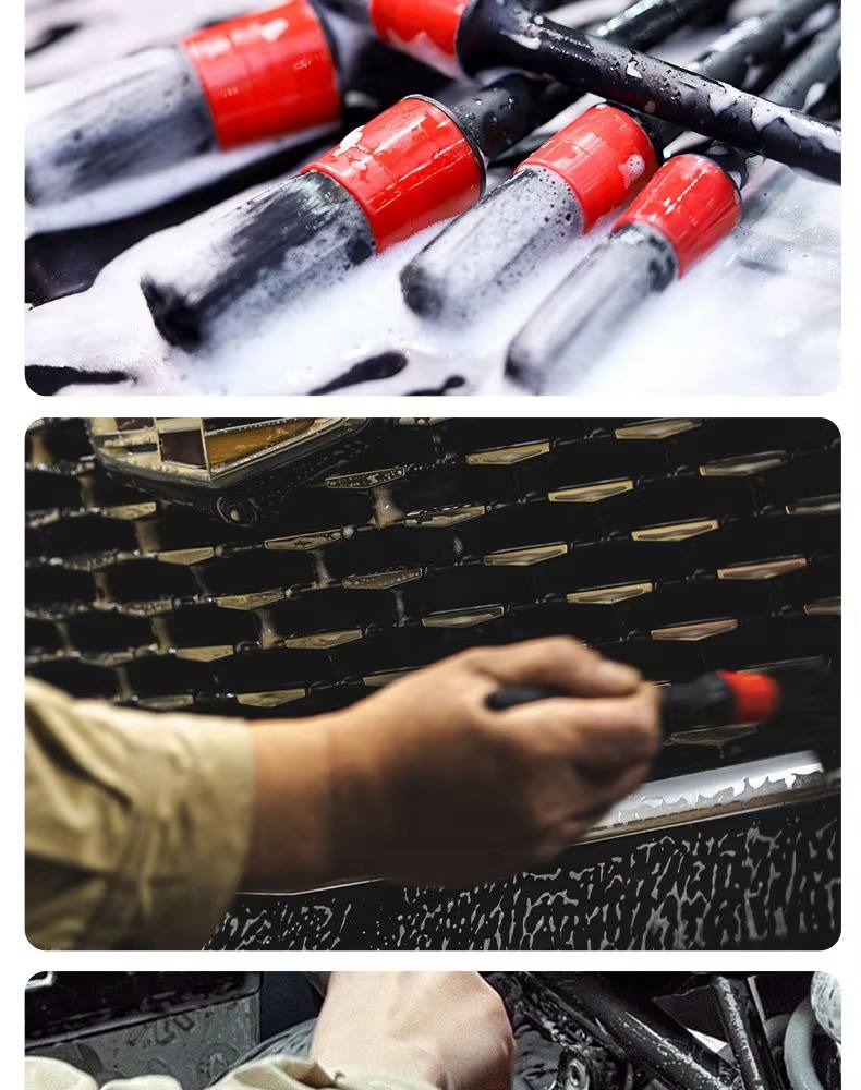 Car Wheel Tire Cleaning Brush Auto Interior Exterior Wash Brush Detailing Cleaning Kit Tool Car Detailing Brush Set