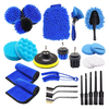 26Pcs Car Accessories Kit Detailing Drill Brushes Buffing Sponge Pads Car Wash Kit Interior Exterior Wheel Car Brush Set