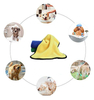 Custom Microfiber Pet Supplies Quick Drying Super Absorbent Pet Cats Dog Grooming Bathrobe Cleaning Bath Towel
