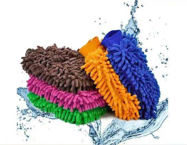 Microfiber Chenille Auto Car Wash Cleaning Mitt Wool Glove for Car Washing Mirco Fibre Cleaning Glove Microfiber Glovers