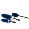 USA Japan POP Blue 3 Piece Set Soft PP high density Bristles Car Details Long handle Wheel Tire Hub serviceable Brush Detailing