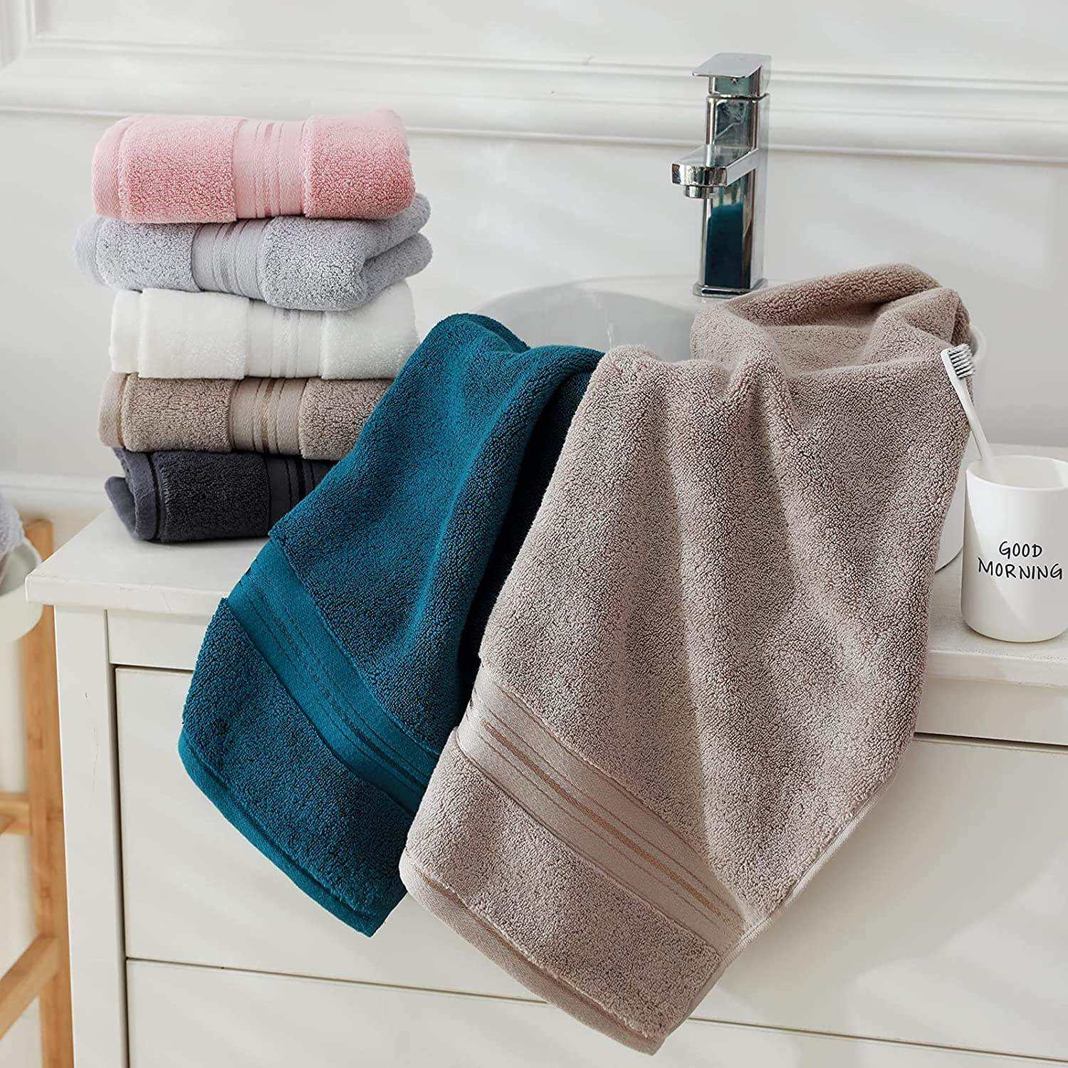 Water Absorption High Quality Extra Large 100% Combed Cotton Hotel Bath Sheets Towel Sets