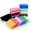 Promotional 300gsm 350gsm 400gsm Wipe Water Absorbing Small Square Car Washing Cleaning Polyester Microfiber Towel Cloth