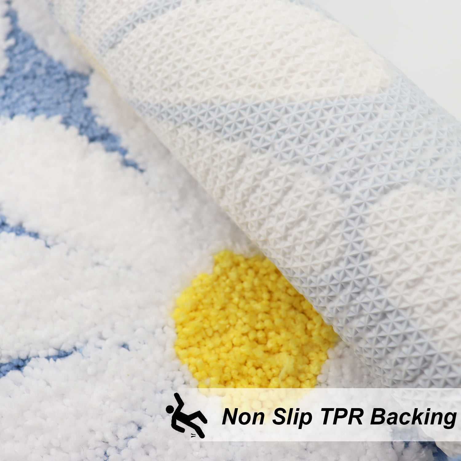 Promotional High Quality Fashionable Design Non-Slip Super Absorbent Washable Decoration Bath Mats