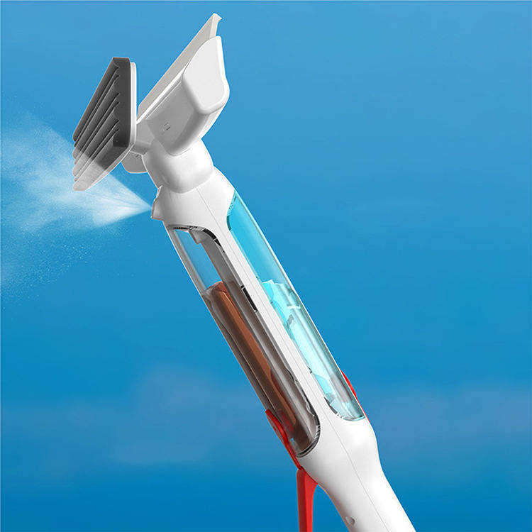 Long Handle Extendable Window Spraying Squeegee Cleaner with Sewage Collection Bottle
