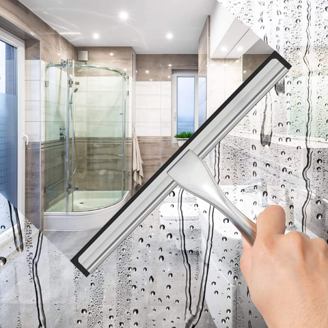 Shower Doors Bathroom Mirror Window Squeegee Glass Wiper Cleaner Stainless Steel Shower Window Squeegee