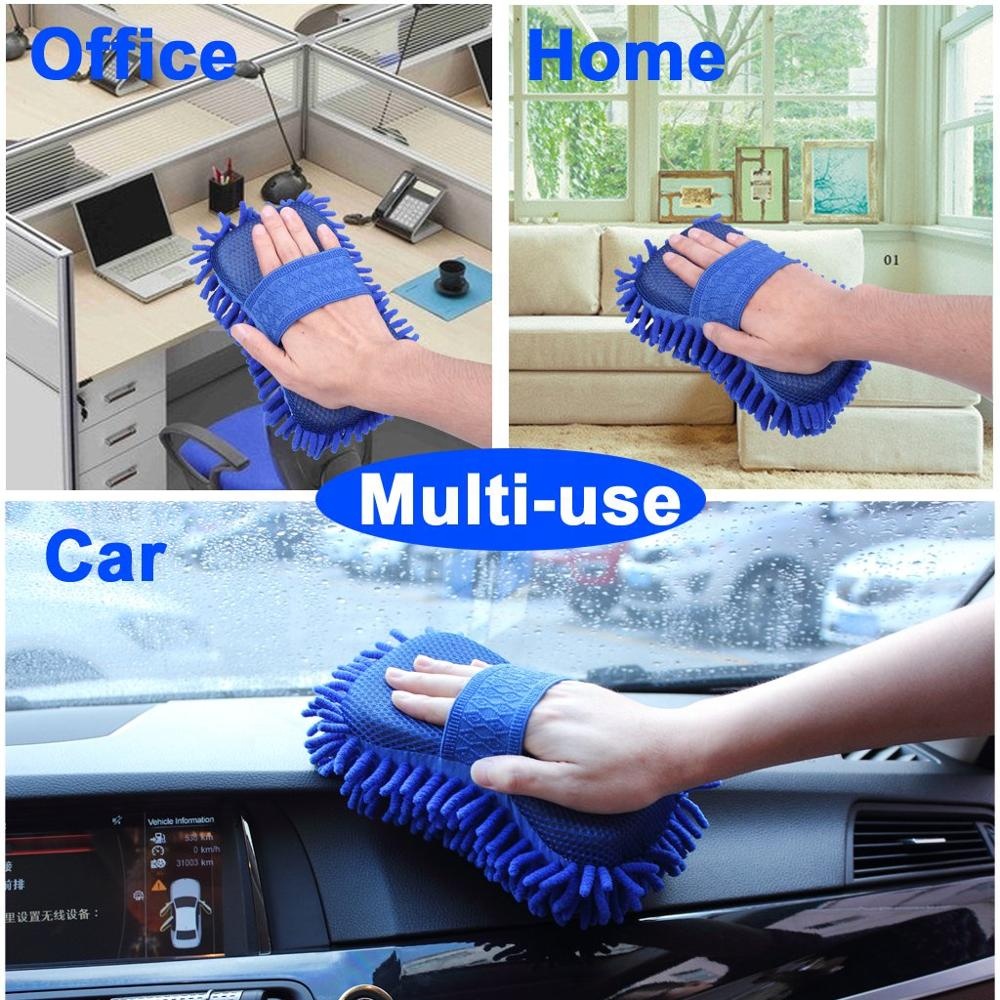 Microfiber double sided scratch-free car wash sponge microfiber sponge
