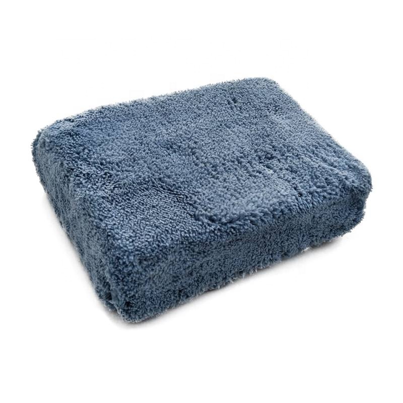 Hot selling microfiber water-absorbing quality washing plush car wash sponge