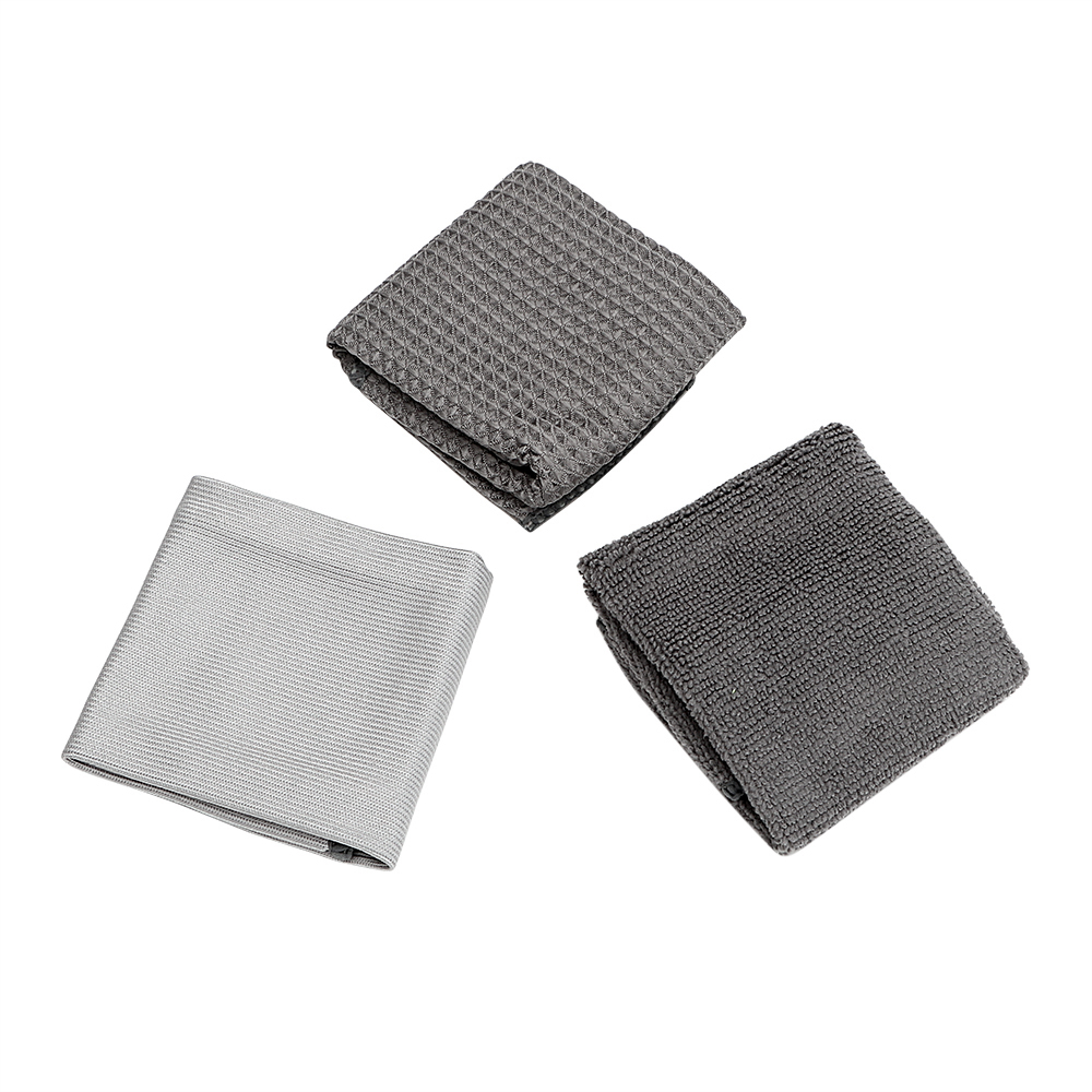 microfiber car auto cleaning wash tool kit with mitt sponge applicator