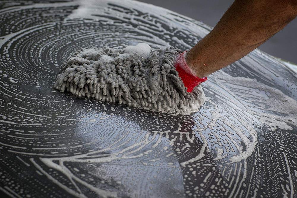 chenille microfiber premium scratch-free polyester car wash mitt