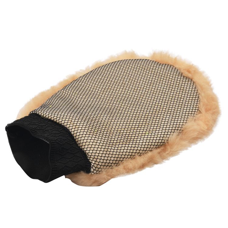 Color custom 100% Natural Sheepskin Wool Detailing Lambswool For High Quality Auto Cleaning Car Wash Mitt