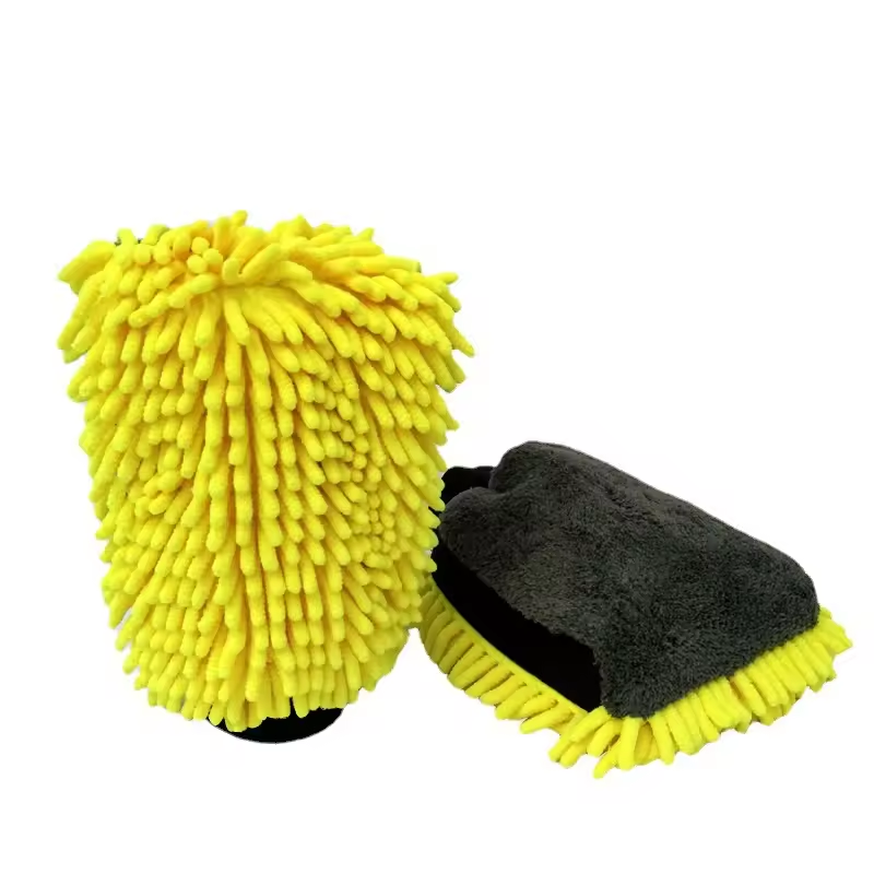 Premium Scratch-Free Microfiber Chenille Wash Mitt Cleaning Gloves Car Wash Mitt