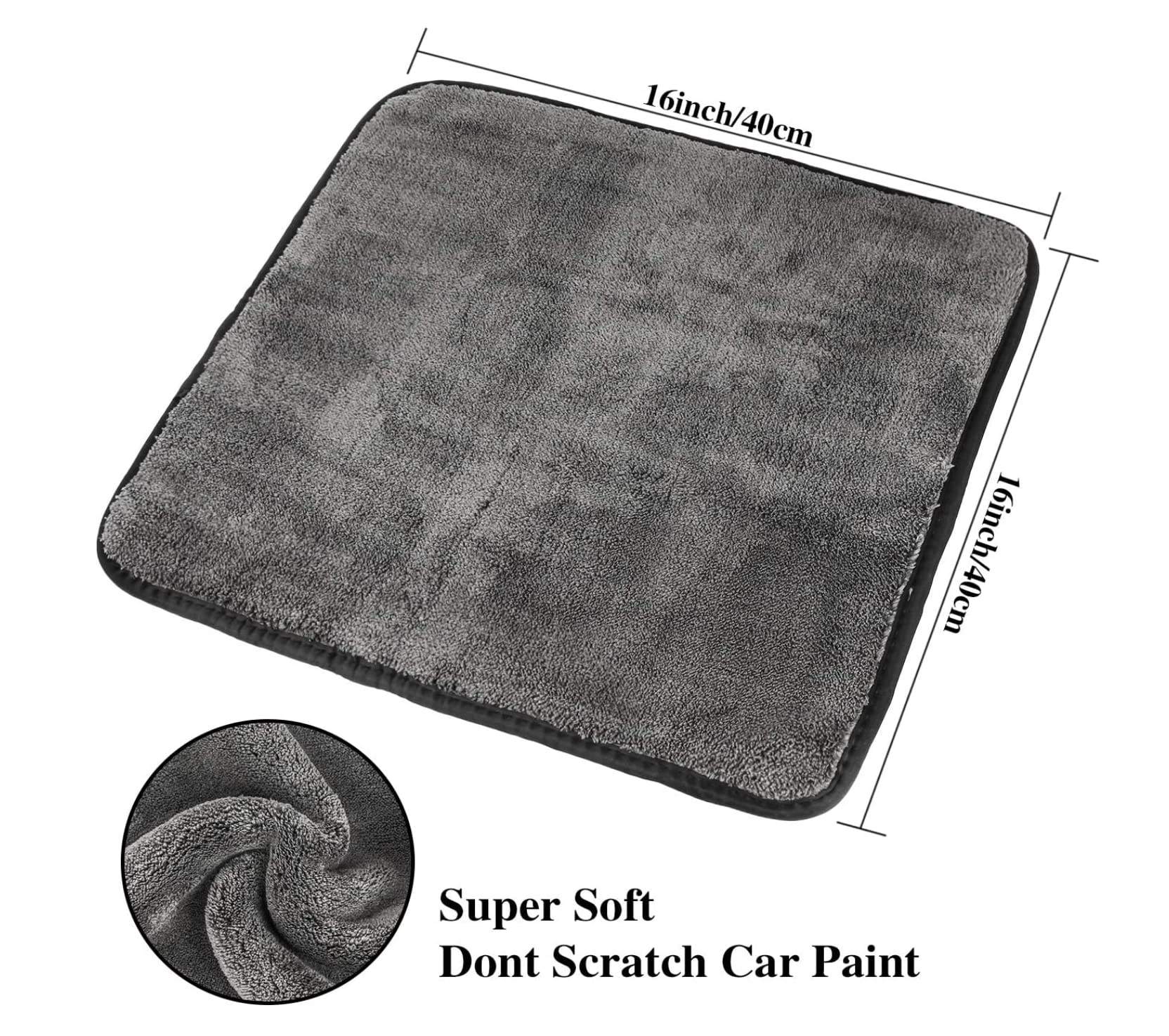 Coral Fleece Absorbent Car wash Towel 36*24inch 800gsm Custom Logo Microfiber Towel Car Drying Towels