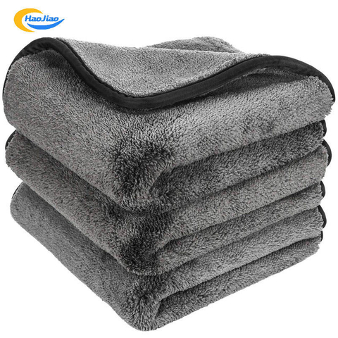 Coral Fleece Absorbent Car wash Towel 36*24inch 800gsm Custom Logo Microfiber Towel Car Drying Towels