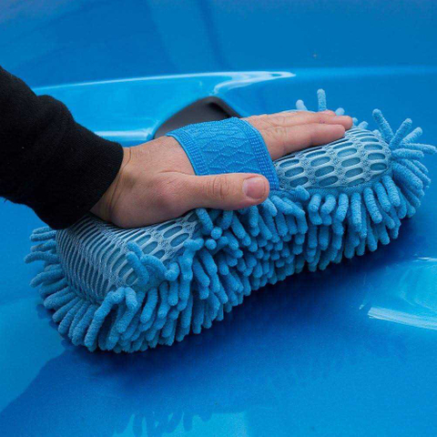 Ultimate Car Wash Mitt Premium Chenille Microfiber Wash Sponge Wash Towel Lint Free Scratch Free