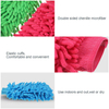 Car Wash Mitts Microfiber Cleaning Cloth Glove Double Sided Scratch-Free Super Absorbent Wash and Glove