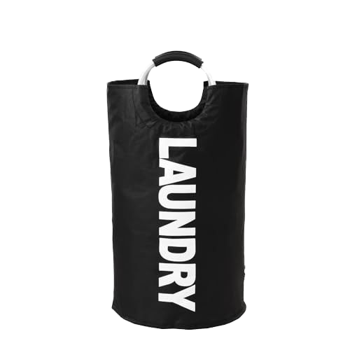 Custom Logo Collapsible Oxford Fabric Laundry Hamper Foldable Canvas Bathroom Cloth Basket Handles Storage Washing Box Home