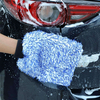 Soft Car Care Microfiber Absorbent Plush Cleaning Gloves Car Detailing Hand Wash Mitt
